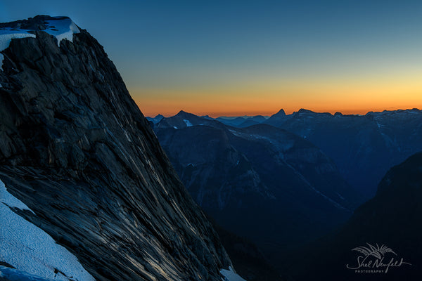 Beautiful sunset and rock mountain photography by Shel Neufeld, Canadian photographer
