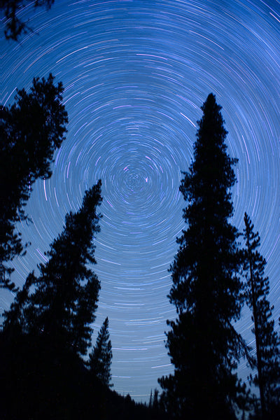 Celestial Wall Art Blue Night Sky Photography Print - Astrophotography by Shel Neufeld 