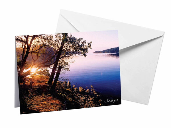 Medicine Beach Sunrise - Blank Greeting Card