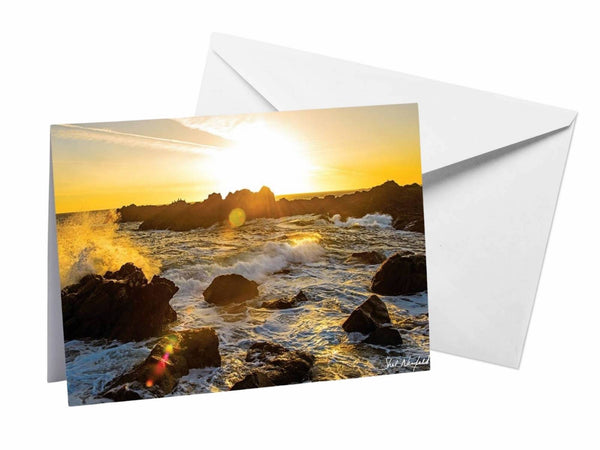 Golden Ucluelet Sunset - Blank Greeting Card