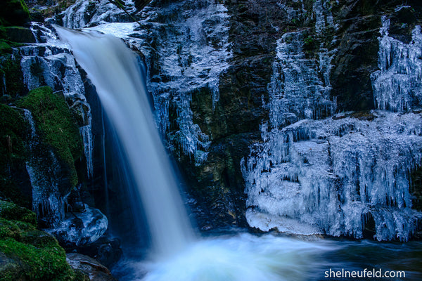 Roberts Creek Main Waterfall, BC by Shel Neufeld of WildArt Photography 